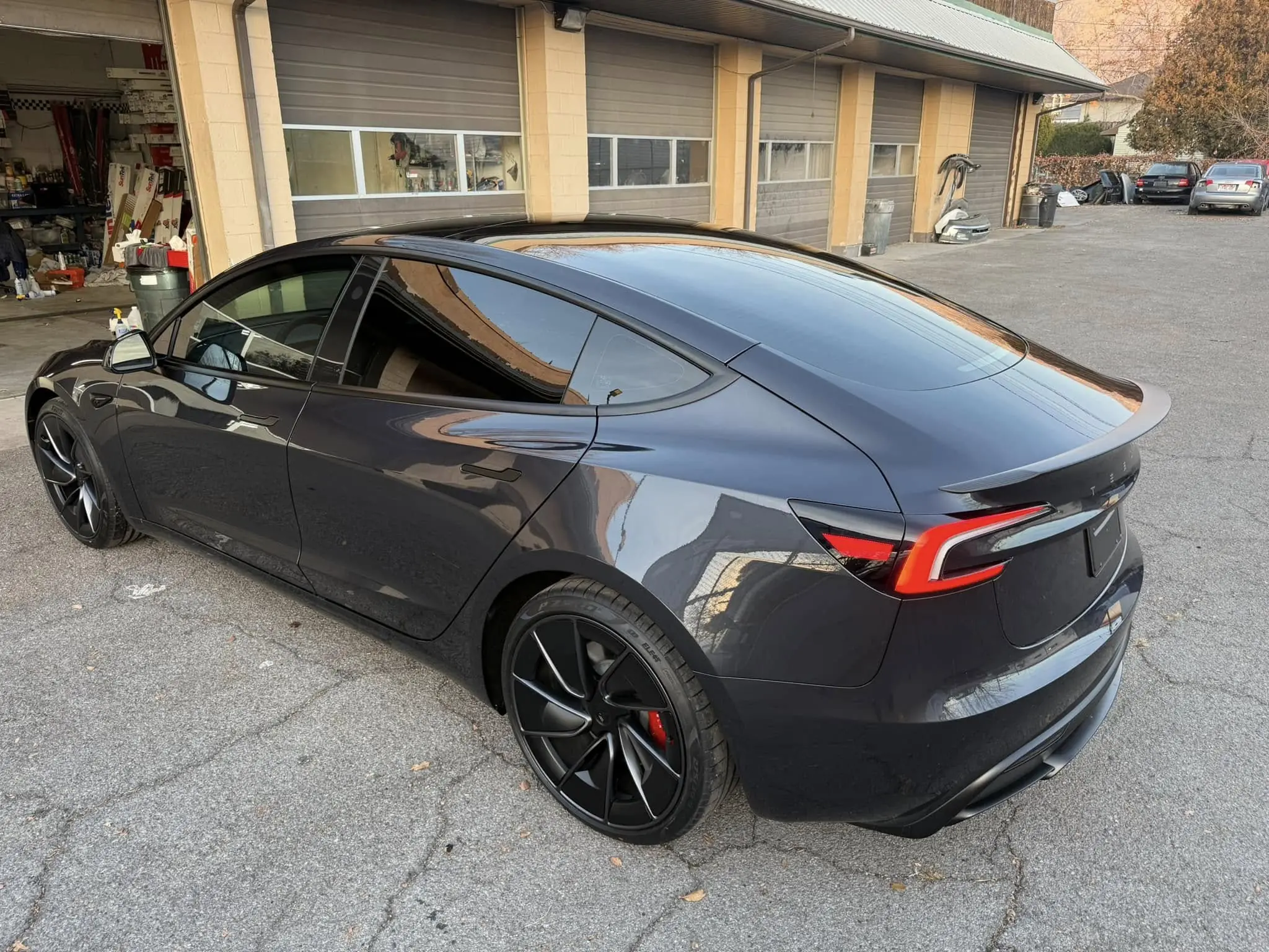 Grey Tesla tint