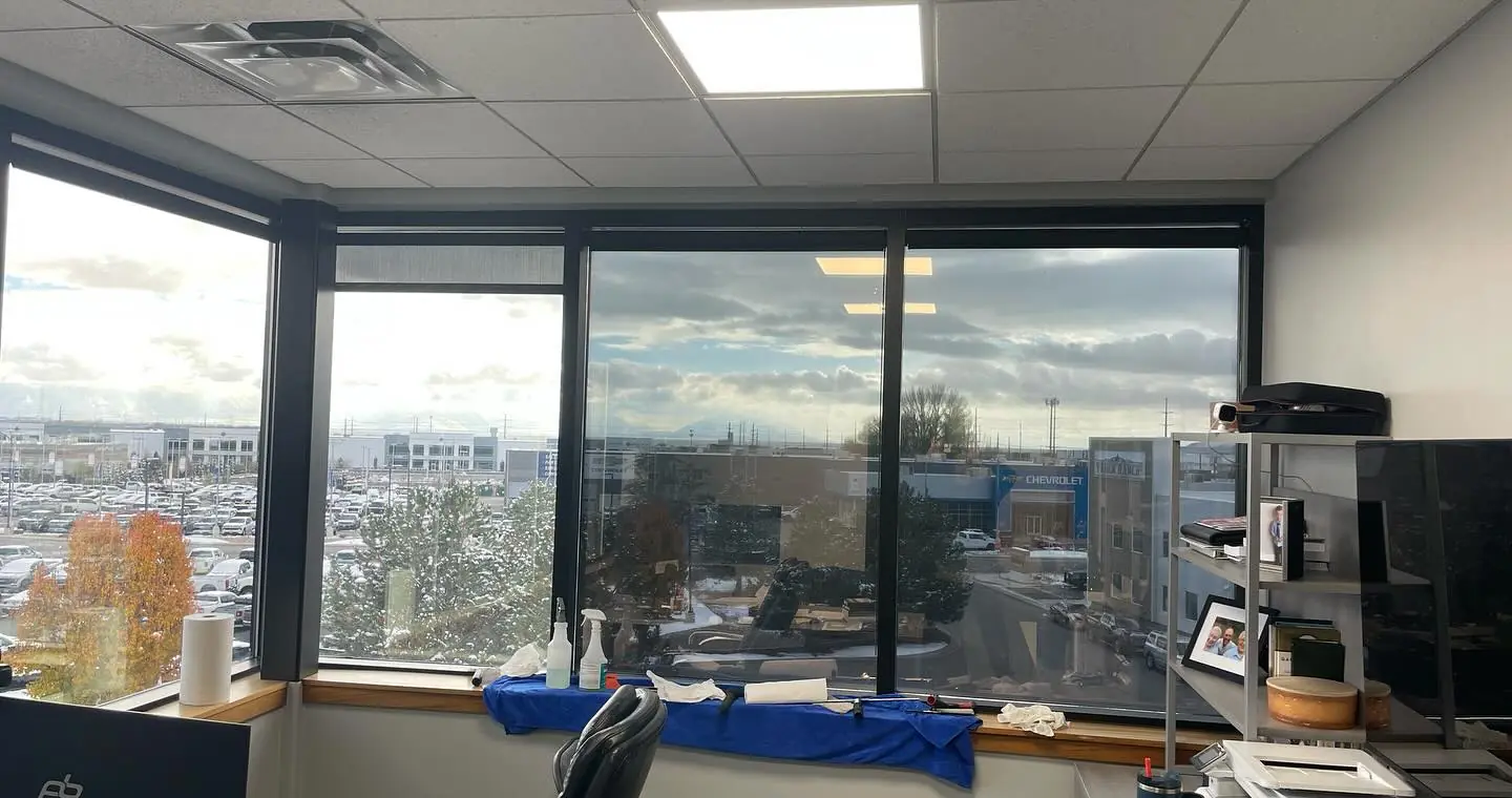 Office interior window film