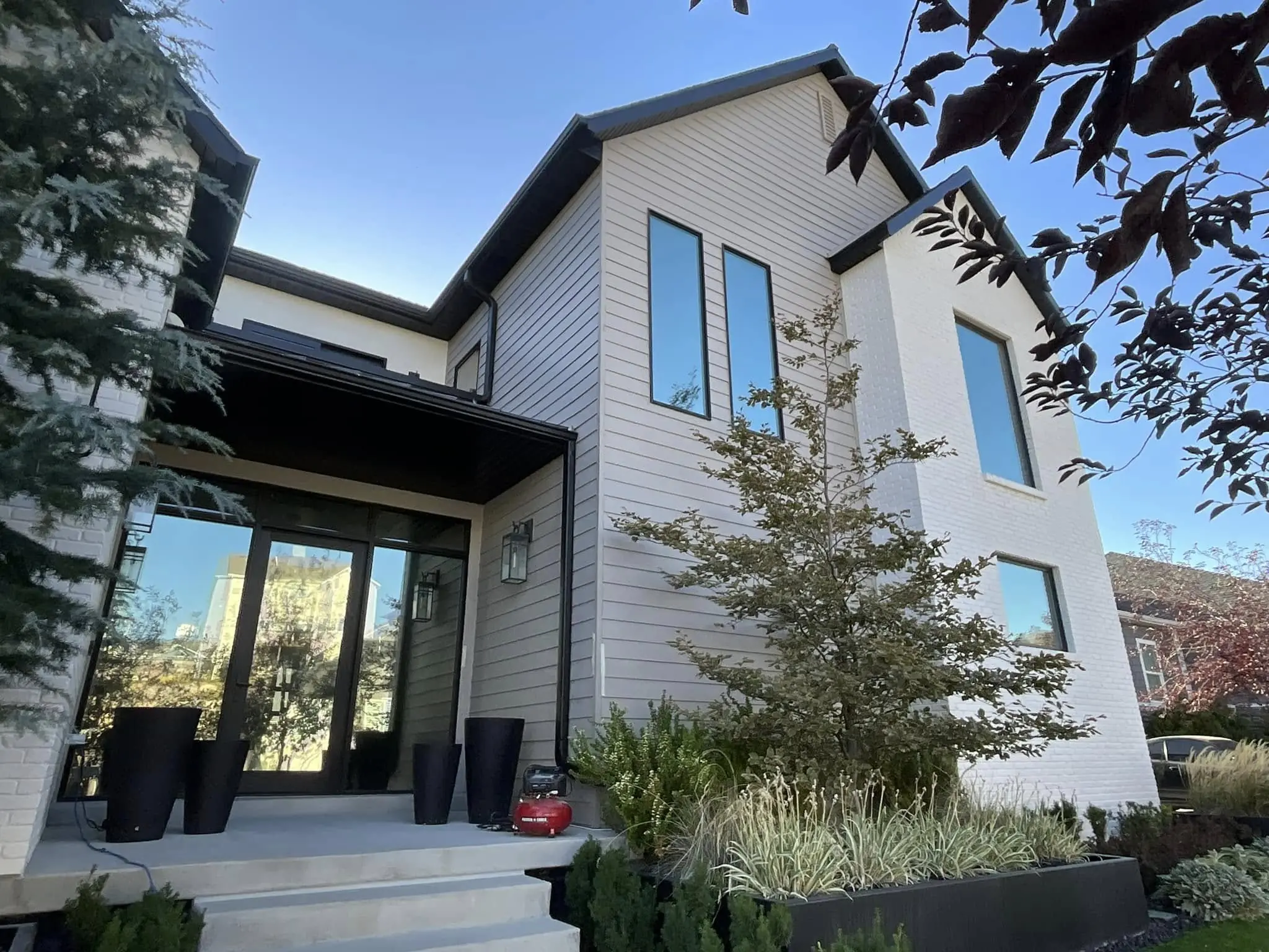 Modern home entry window film