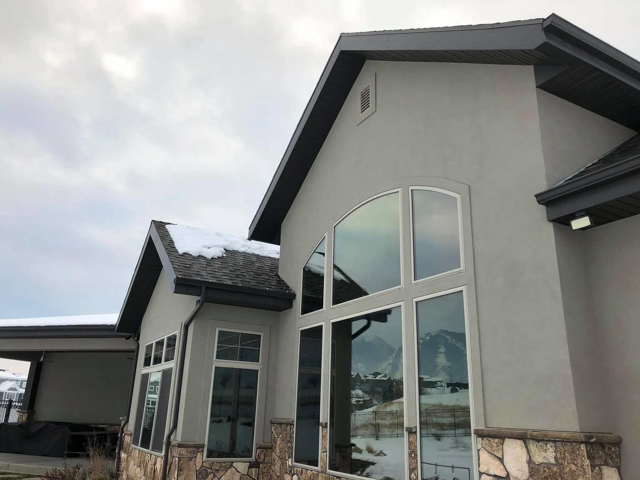 Arched residential window film