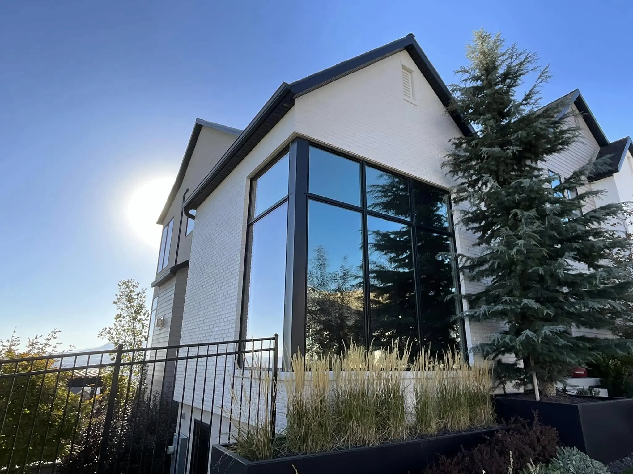 Exterior residential heat control window film