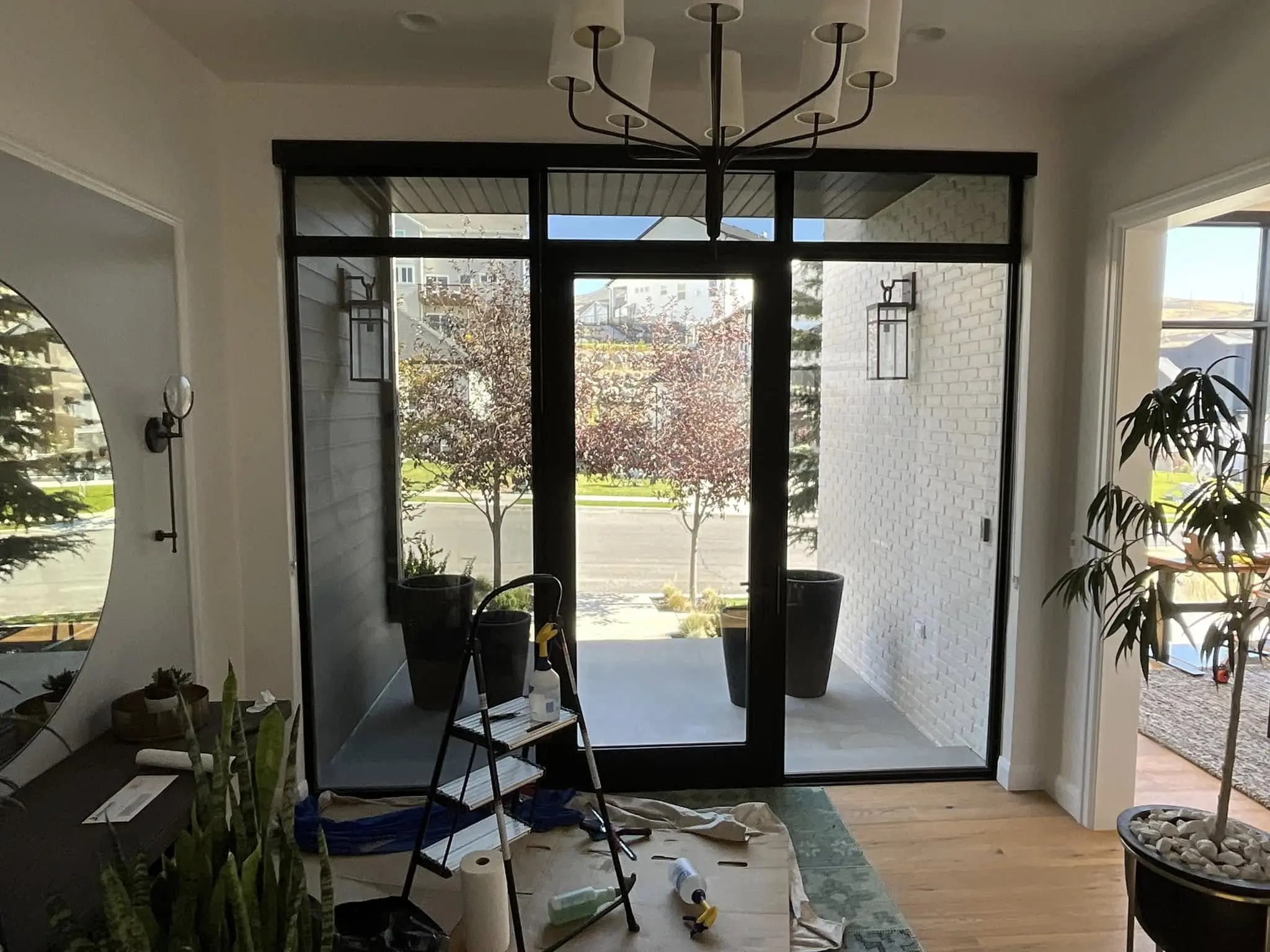 Residential patio door window film