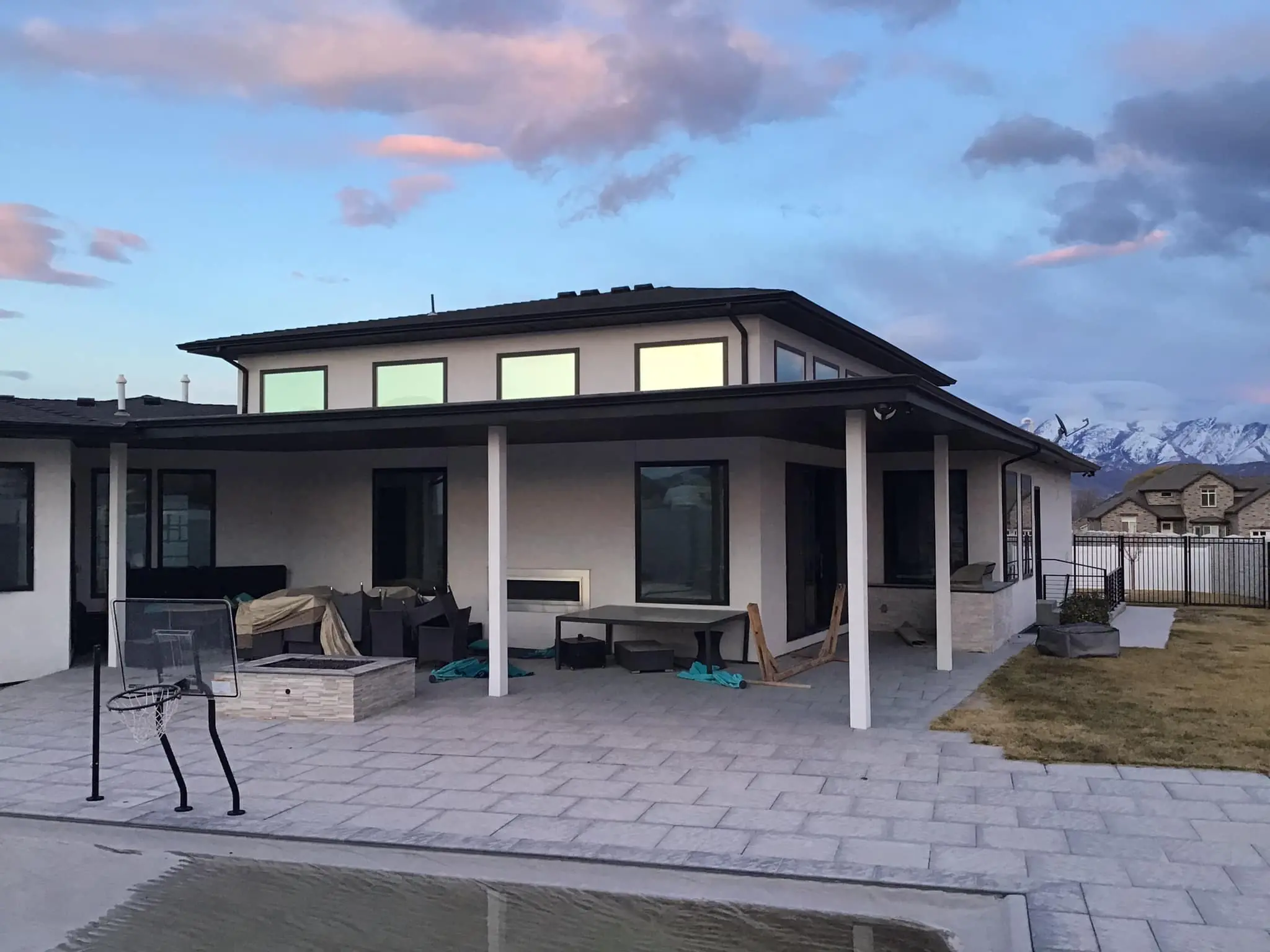 Patio heat control window film