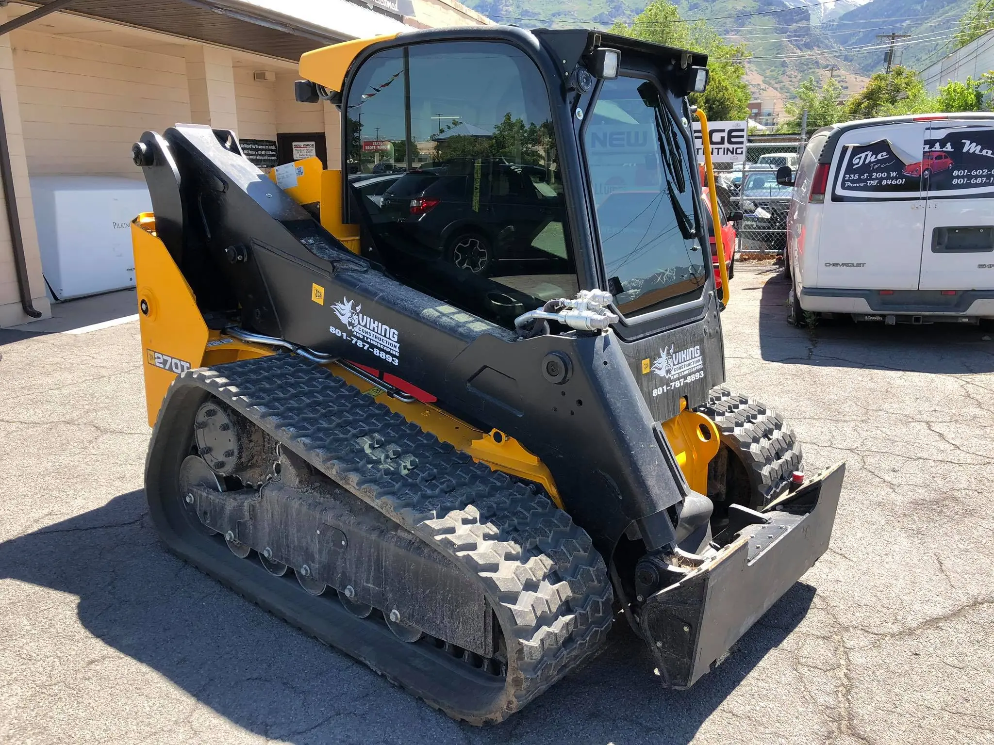 Heavy equipment window tint